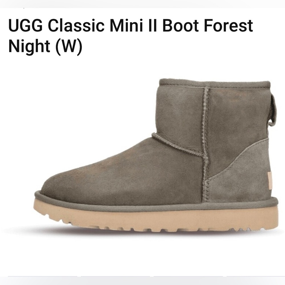 UGG Classic Mini II Forest Night Size 8